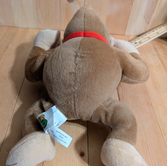Mario Bros Brown and Cream Plush Gorilla Toy - Picture 4 of 5